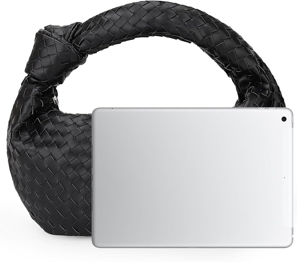 UOUA Woven Tote Bag for Women Luxury Large Shoulder Bag Vegan Leather Purse Work Shopping Travel... | Amazon (US)