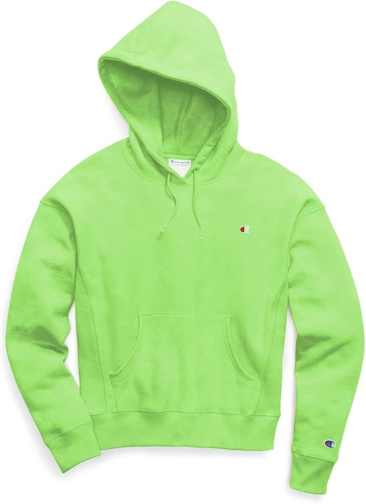 LIFE Garment Dyed - Reverse Weave Pullover Hoodie - Graphic Green Confection XS | Amazon (US)