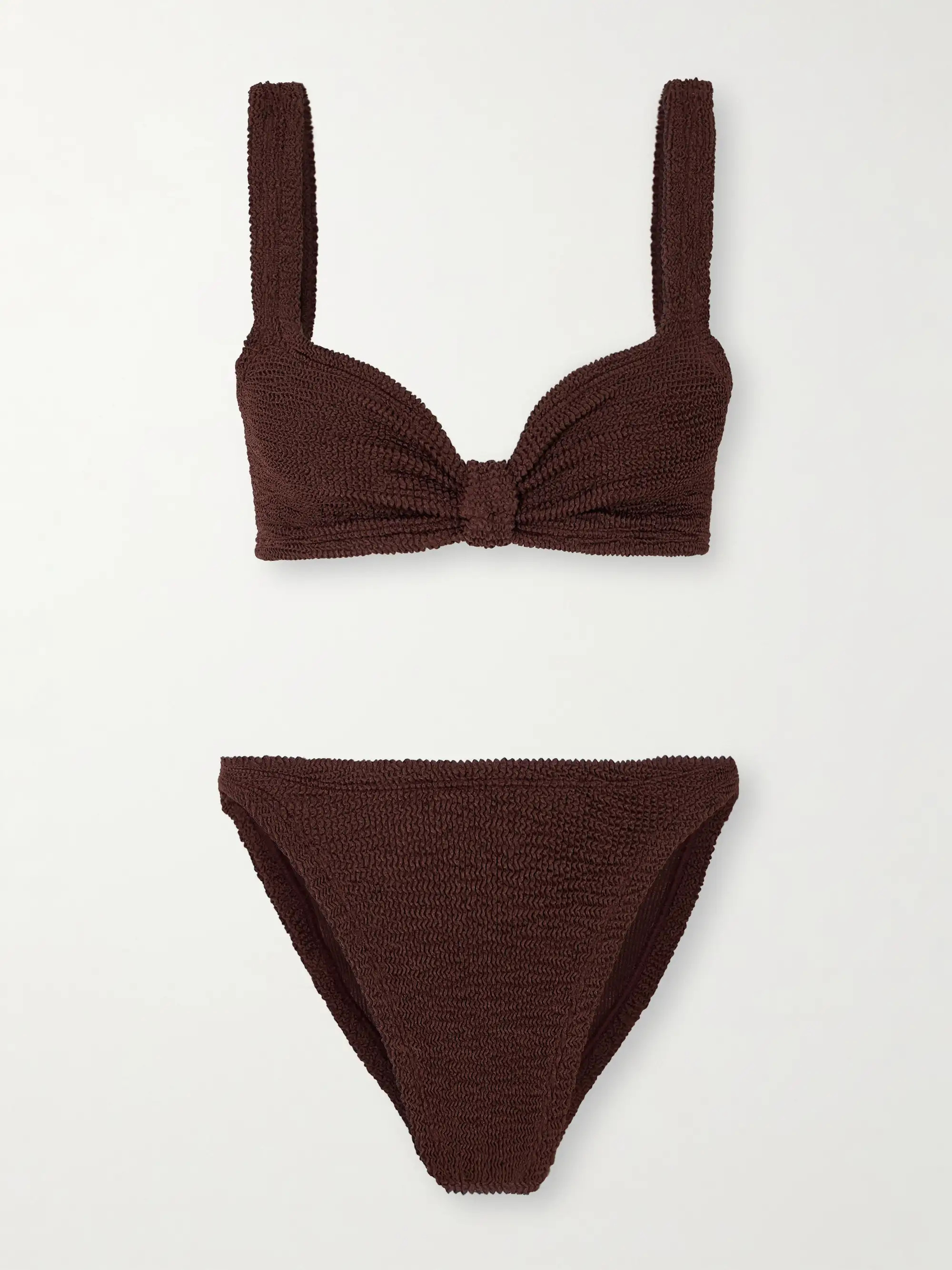 Bonnie metallic seersucker bikini | NET-A-PORTER (UK & EU)