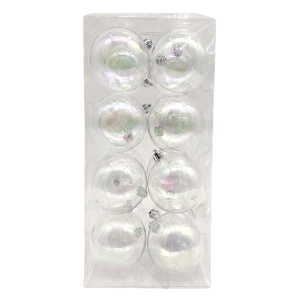 16-Count Clear Bubble Shatterproof Ornaments, 70mm | At Home