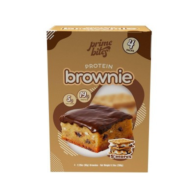 Prime Bites Smores Protein Brownie -19g Protein - 9.16oz/4ct | Target
