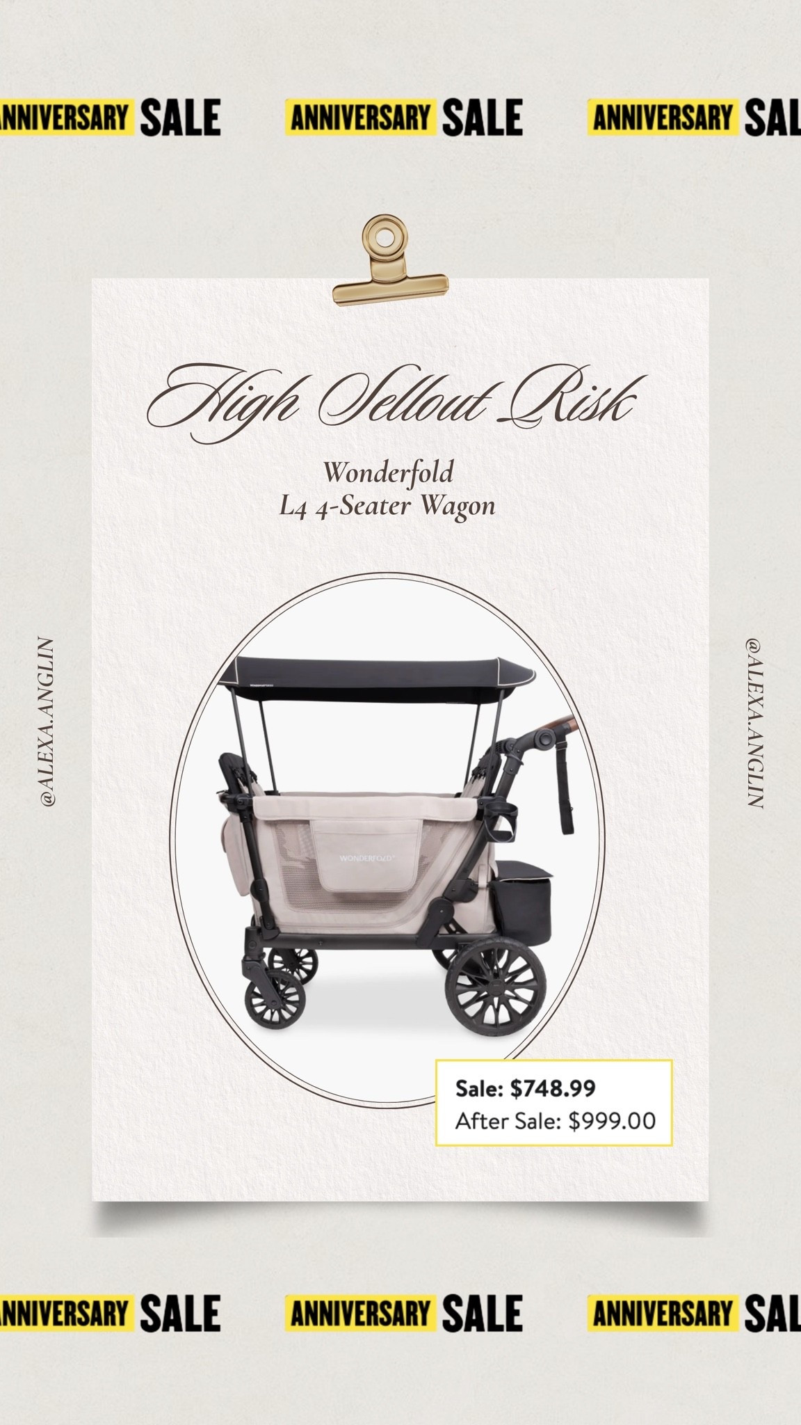 Nordstrom Anniversary Sale || high sellout risk 🚨 — Wonderfold Wagon on major sale! We have it in black, but this Oat color is so cute as well. There’s also two other listings on sale that I will link here- they included added essentials kits!

#LTKSaleAlert #LTKTravel #LTKKids