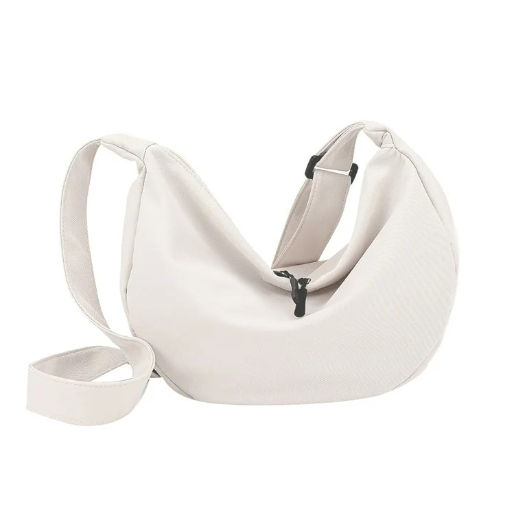 Jocestyle Fashion Canvas Hobos Bags Women Solid Color Large Capacity Shoulder Handbags - Walmart.... | Walmart (US)