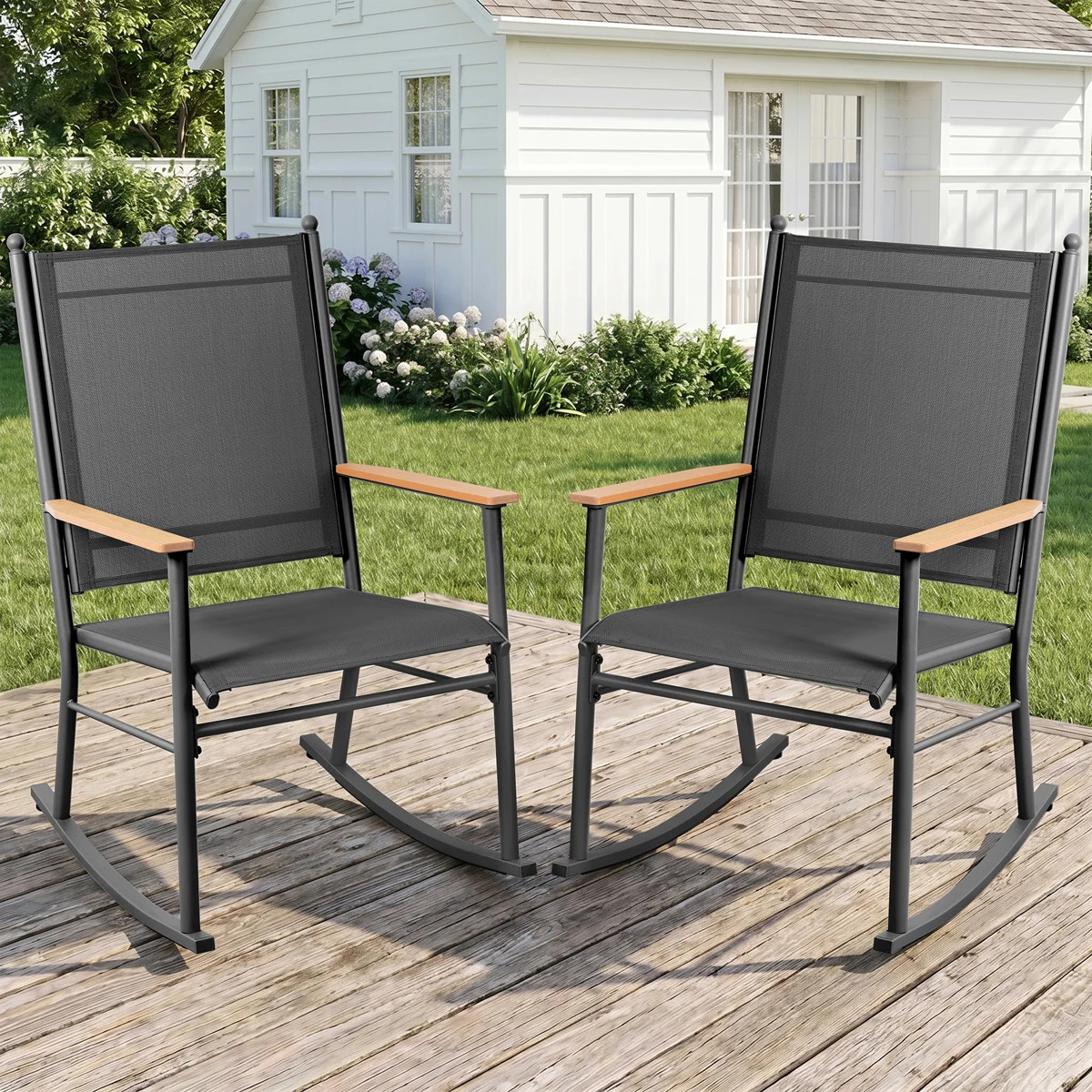 Steel Patio Rocking Chair | Wayfair North America