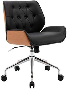 WOVENBYRD Executive Office Chair, Black Faux Leather | Amazon (US)