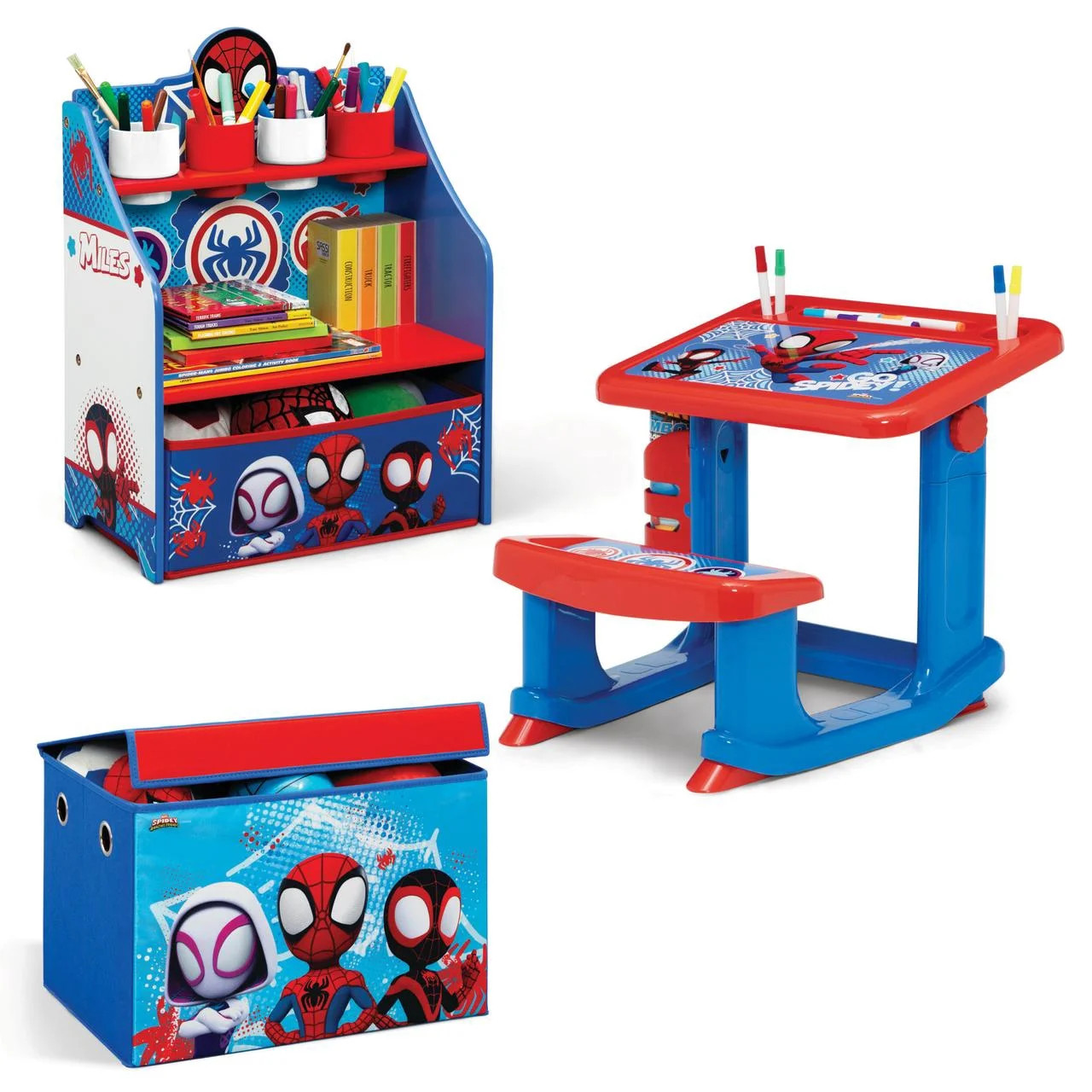 Spidey and His Amazing Friends 3-Piece Art & Play Toddler Room-in-a-Box by Delta Children – Inc... | Walmart (US)