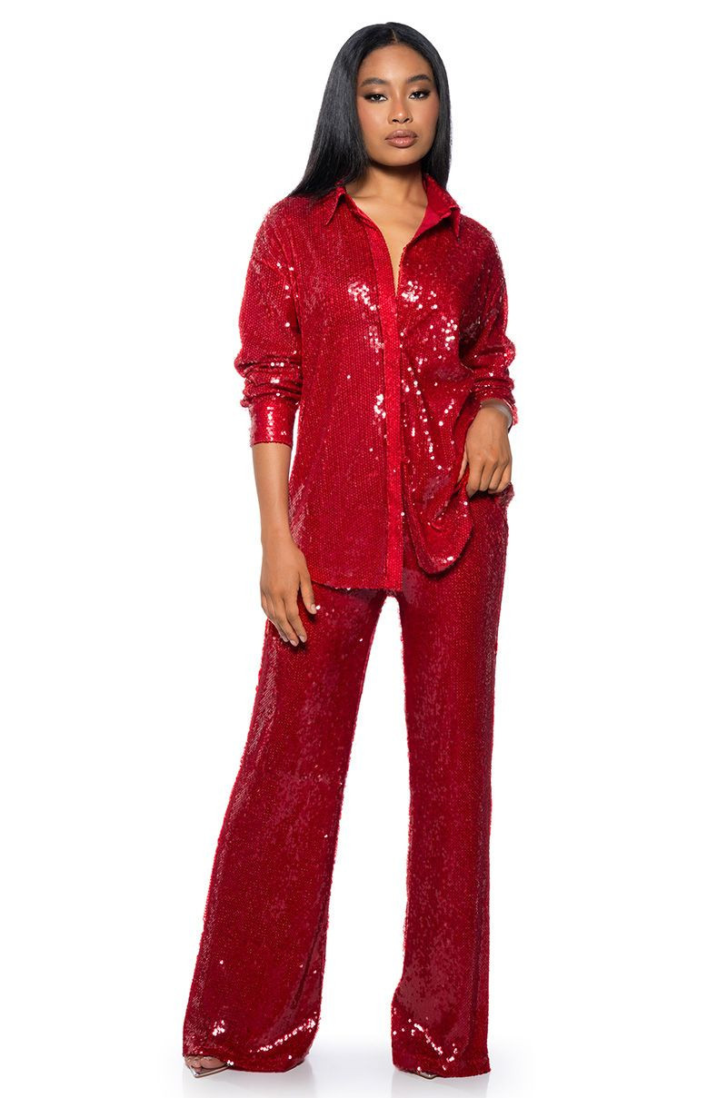 LOVER ZONE SEQUIN TROUSER | AKIRA