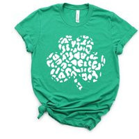 Leopard Shamrock, St Patricks Day Shirt, Green Lucky T-Shirt, Cheetah Shamrock Shirts, March Teacher Shirt | Etsy (US)