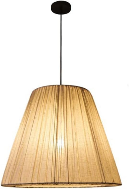 Fabric Lantern Chandeliers Japanese Style Pleated Linen Cloth Pendant Light Fixture E27 Base, Dia... | Amazon (US)