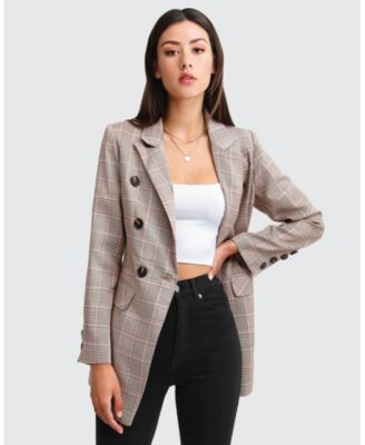 Too Cool For Work Plaid Blazer | Macy's