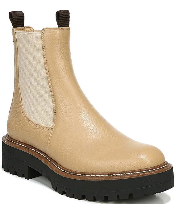 Laguna Waterproof Leather Chelsea Lug Sole Booties | Dillards