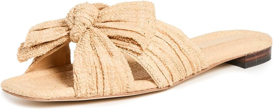 Loeffler Randall Women's Daphne Pleated Bow Slides | Amazon (US)