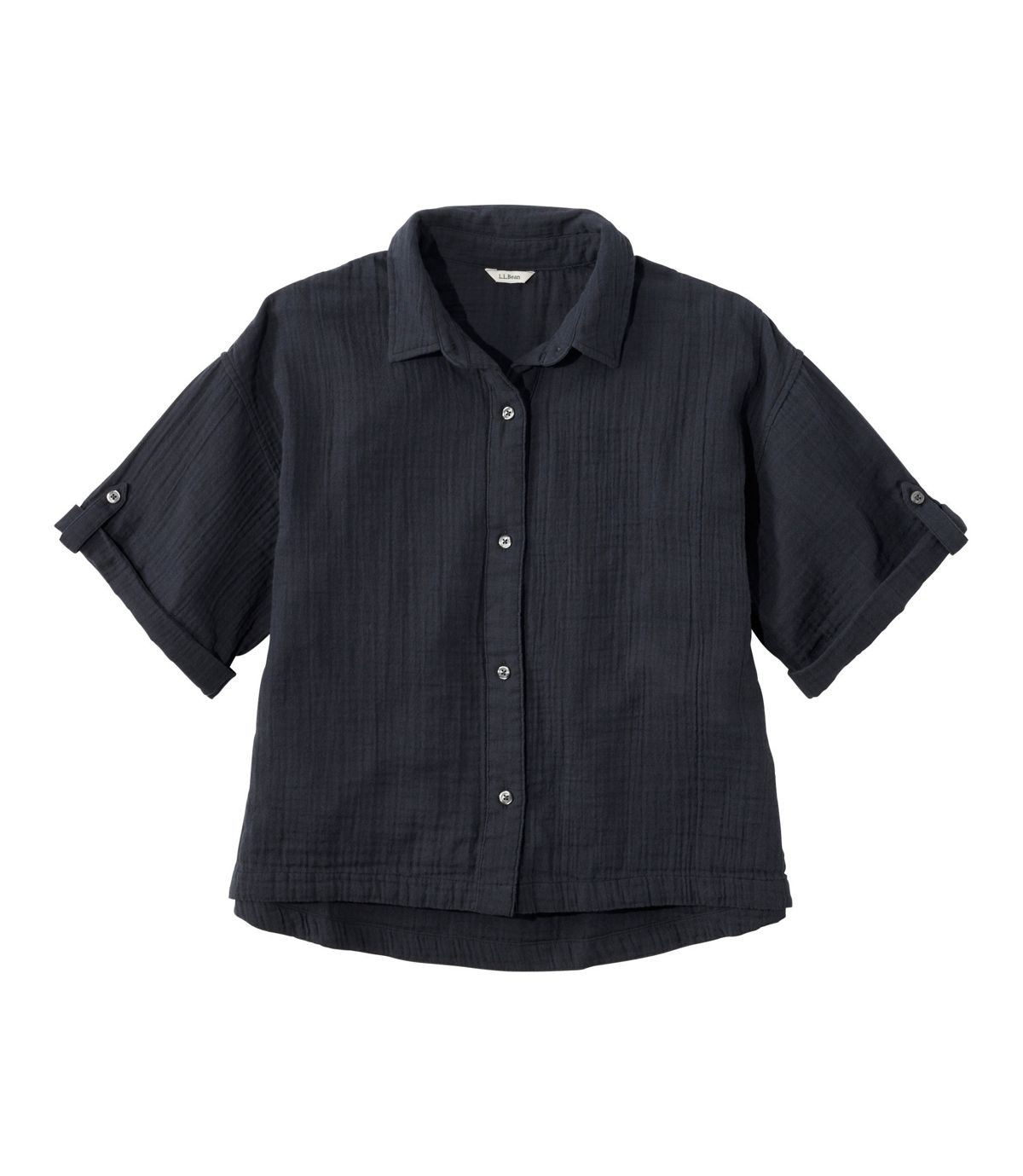 Women's Cloud Gauze Crop Button-Up Shirt | L.L. Bean