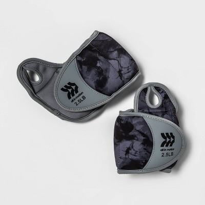 Wrist Weights Anti-microbial 2.5lbs 2pc - All In Motion™: Adjustable Neoprene Pair | Target
