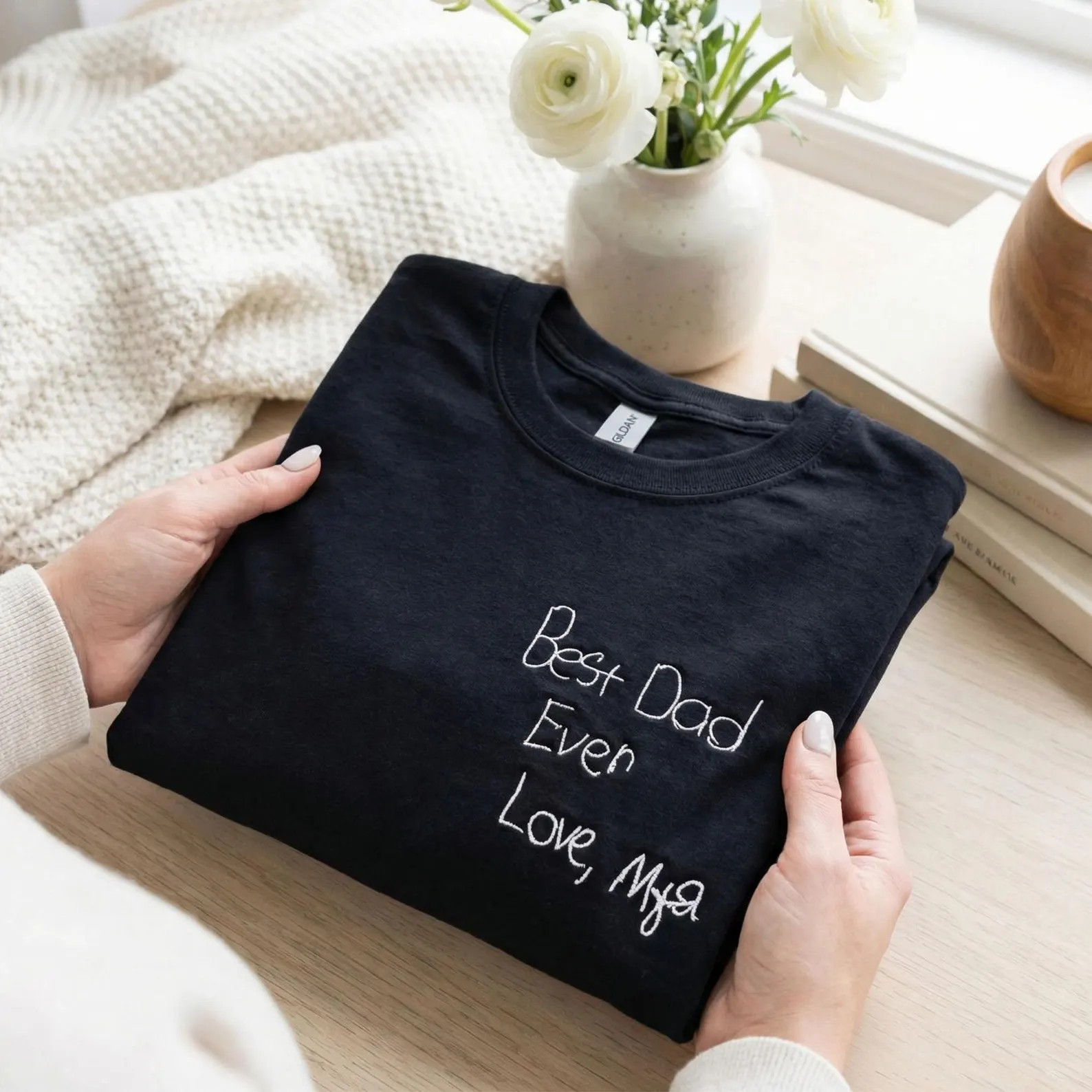 Personalized Tshirt From Child Handwriting - Custom Embroidered Child Drawing or Message Shirt fo... | Etsy (Global)