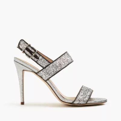 Glitter double-strap sandals | J.Crew US