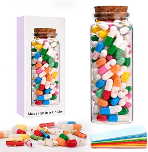 Valentines Day Gifts for Her Him Girlfriend Boyfriend Capsule DIY Letter Message in a Bottle,100P... | Amazon (US)