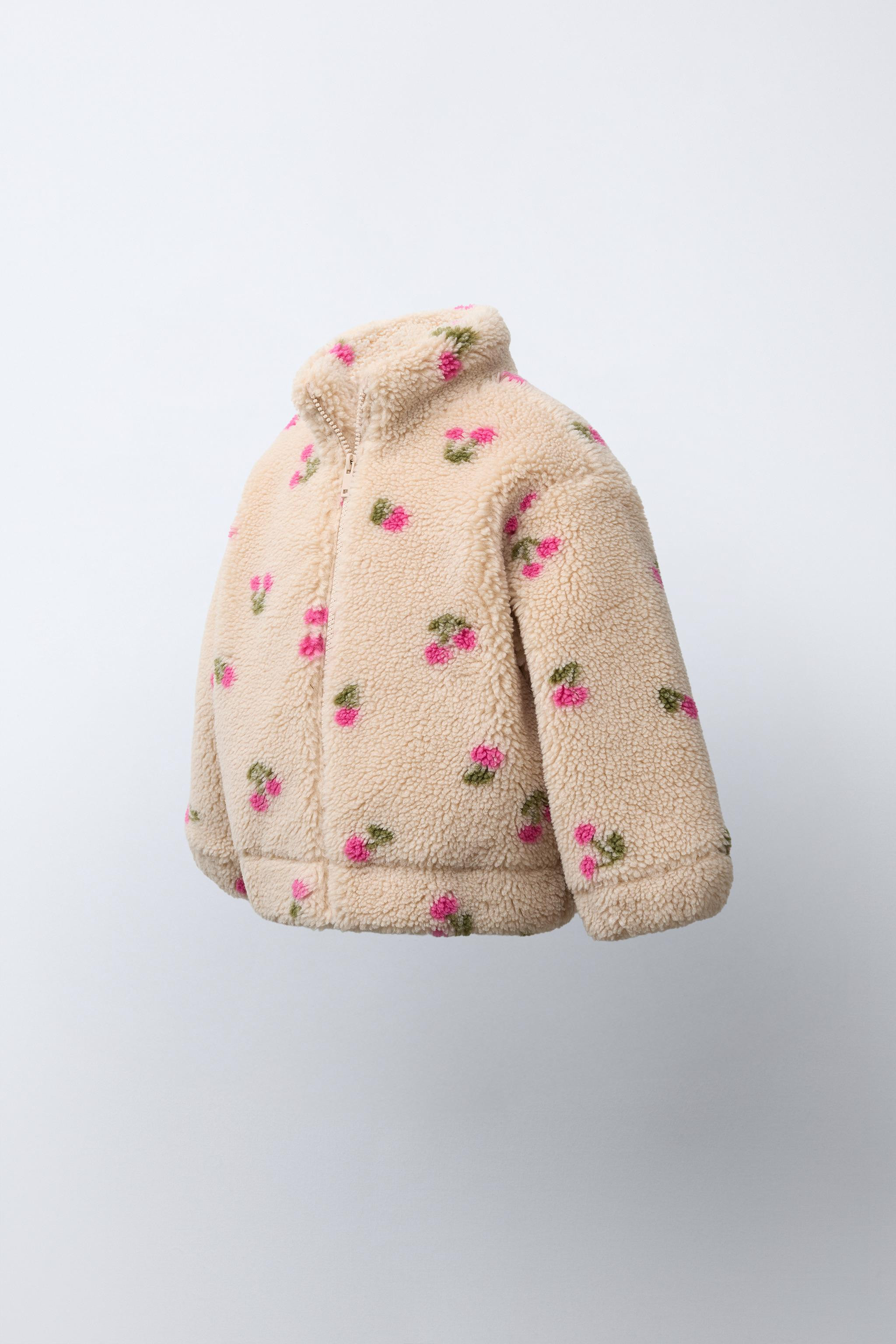 FAUX SHEARLING CHERRY JACKET | Zara US