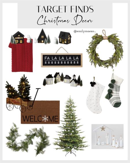 Target Christmas decor, hearth and hand with magnolia Christmas stockings, outdoor Christmas decor, winter welcome mat, garland, wreaths, Christmas trees 

#LTKSeasonal #LTKfindsunder50 #LTKHolidaySale