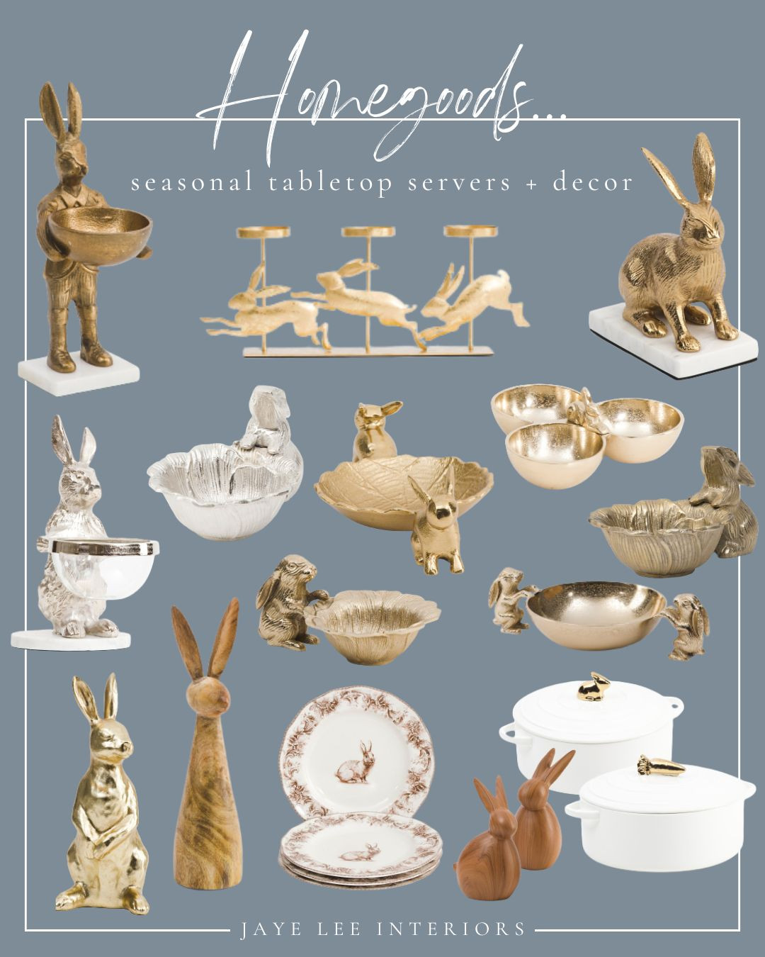 Seasonal Tabletop Servers and Decor from Homegoods, Marshall's and TJ Maxx, (starting at just $7.99!)

Bunny figurines, bunny candleholders, Easter tablescape, Easter candle holder, Easter Dining Table, Easter Brunch, Easter hostess gifts, Easter servers, Bunny bowls, candy dish, decorative bowl, Easter gifts, Easter plates, easter cookware, Easter kitchen styling, Kitchen Island styling, Easter centerpiece, Spring Home Refresh, Spring decor, Spring entertaining 

 #LTKSeasonal #LTKHome #LTKFindsUnder50