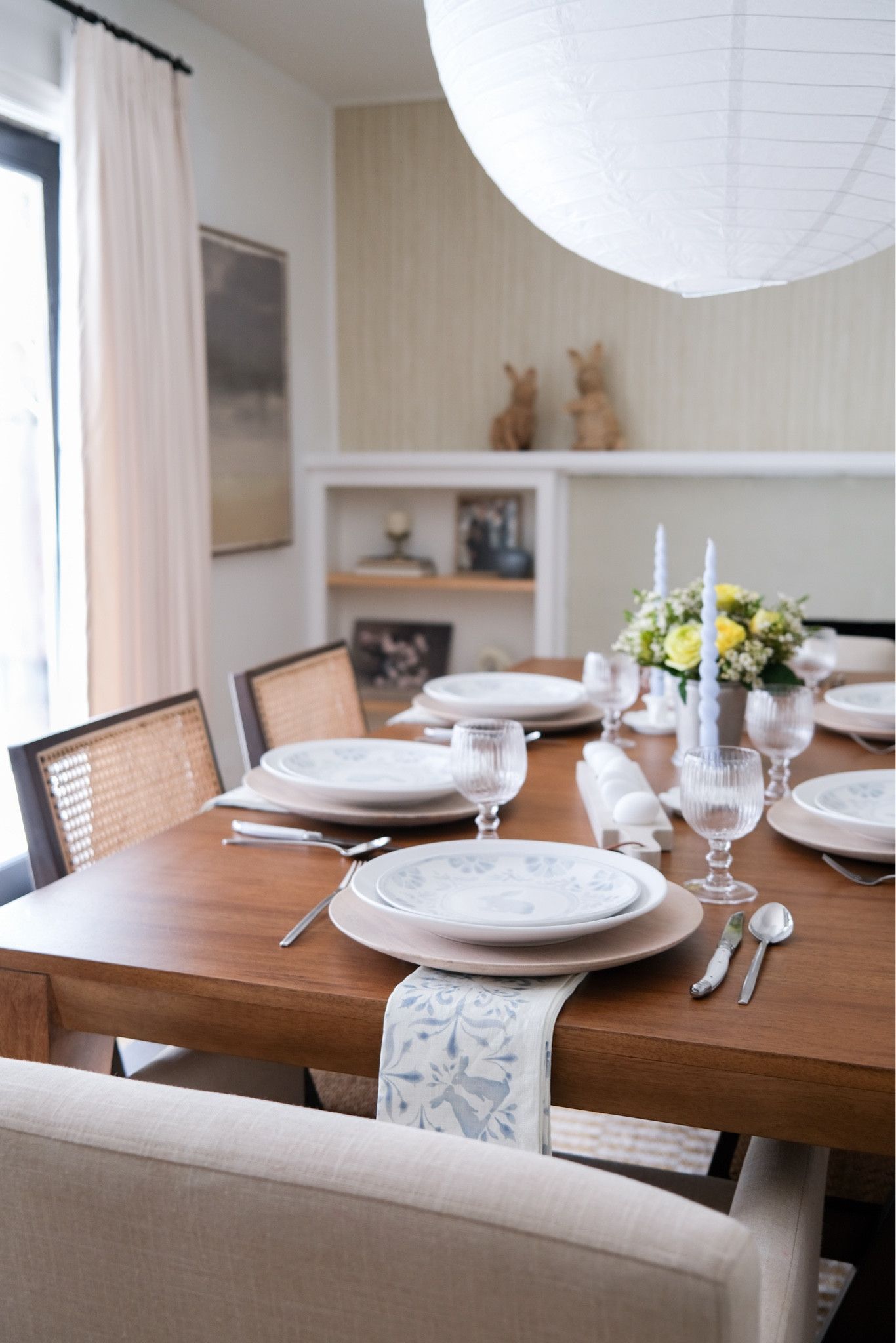 Easter Tablescape Ideas ~ bright and light! Using plates and pieces from pottery barn, candles and fresh seasonal blooms for an easy yet stylish spread 🐣

#tablescape

#LTKSeasonal #LTKstyletip #LTKhome