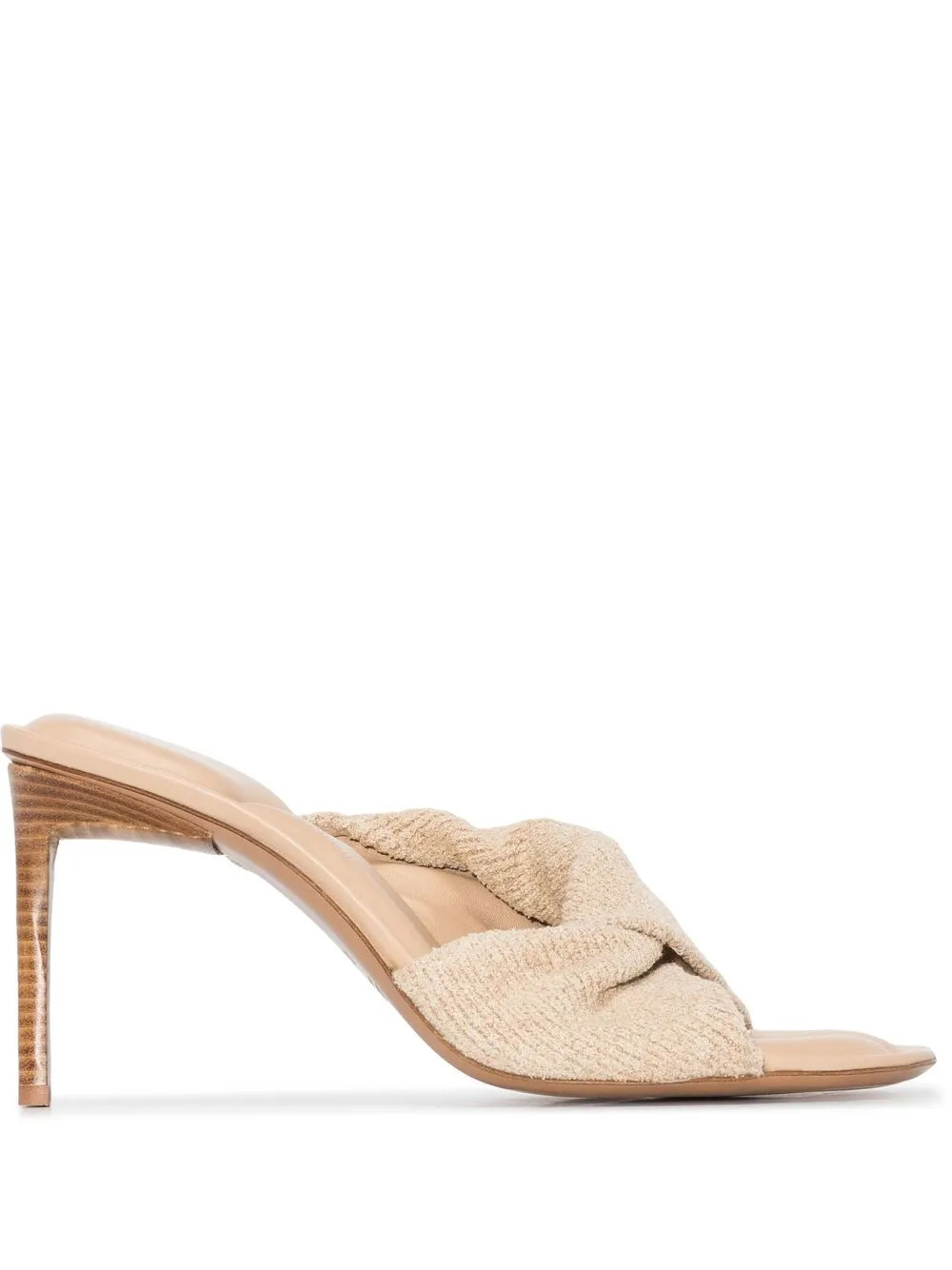 Jacquemus Bagnu twist-detail Sandals - Farfetch | Farfetch Global