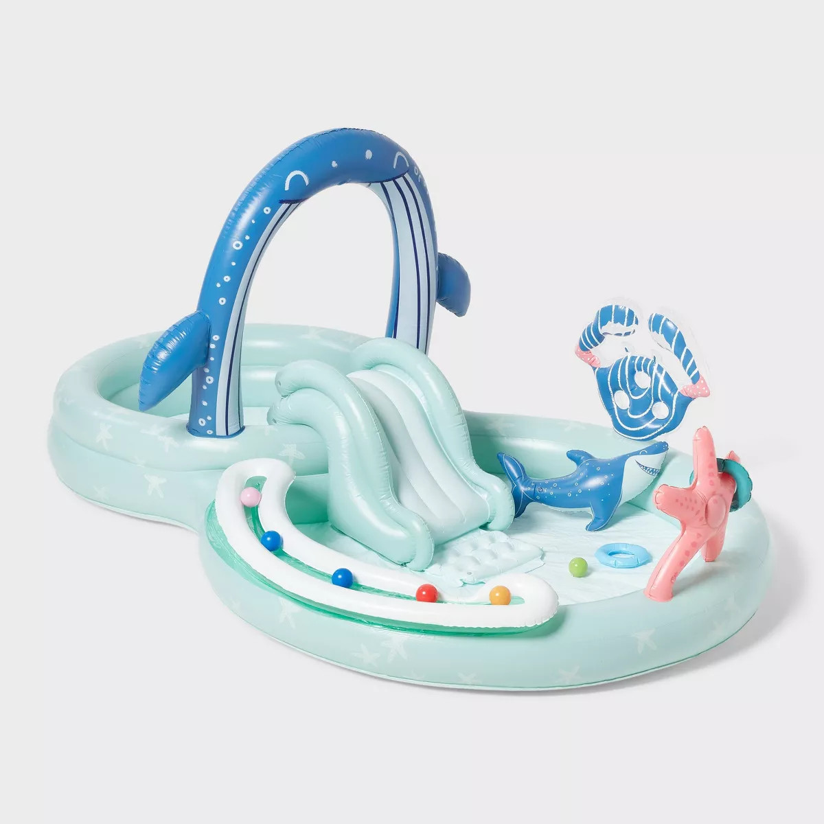 75'' x 117'' x 56'' Play Center Update 99 gal Novelty Kiddie Pool Whale - Sun Squad™ | Target