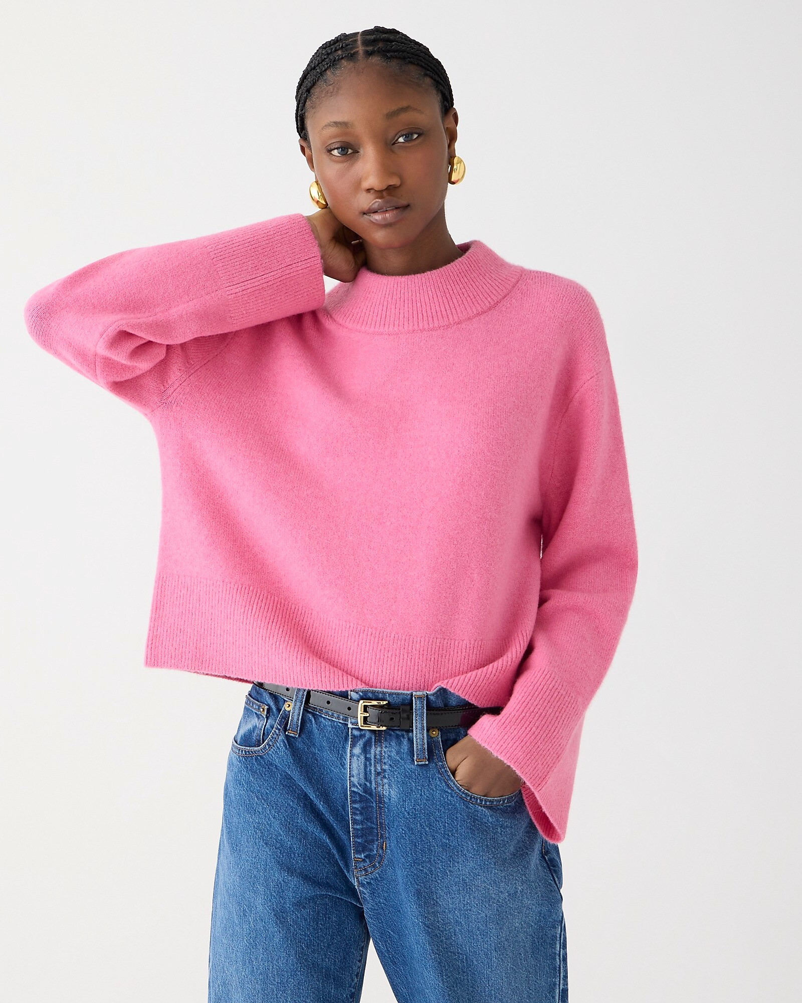 Chunky crewneck sweater in Supersoft yarn | J. Crew US