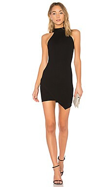 superdown Tegan Wrap Mini Dress in Black from Revolve.com | Revolve Clothing (Global)