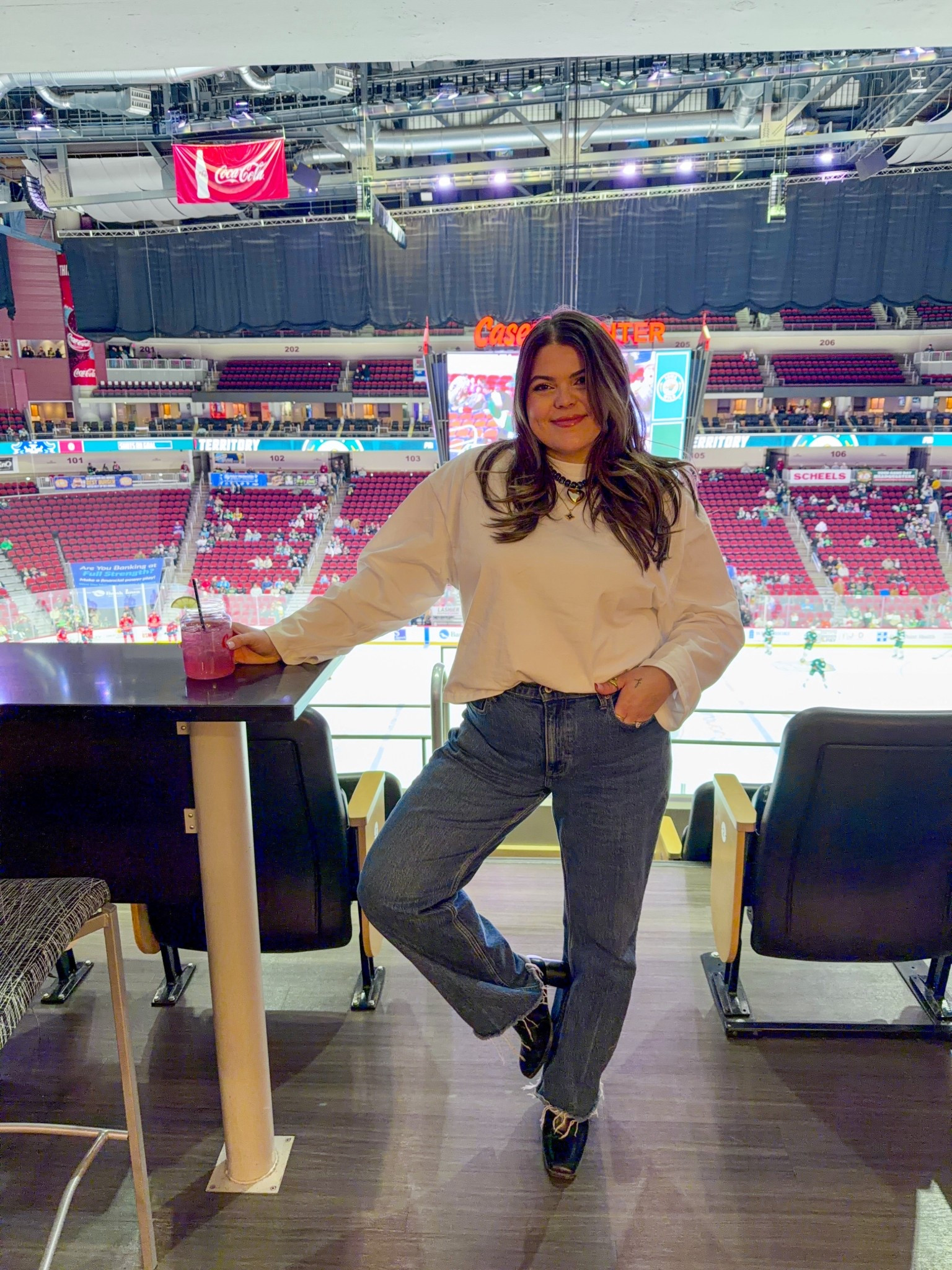 What I wore to a hockey game! These Abercrombie and Fitch jeans are on sale, I love the raw hem. I’m wearing a size 33

#LTKTall #LTKMidsize #LTKSaleAlert