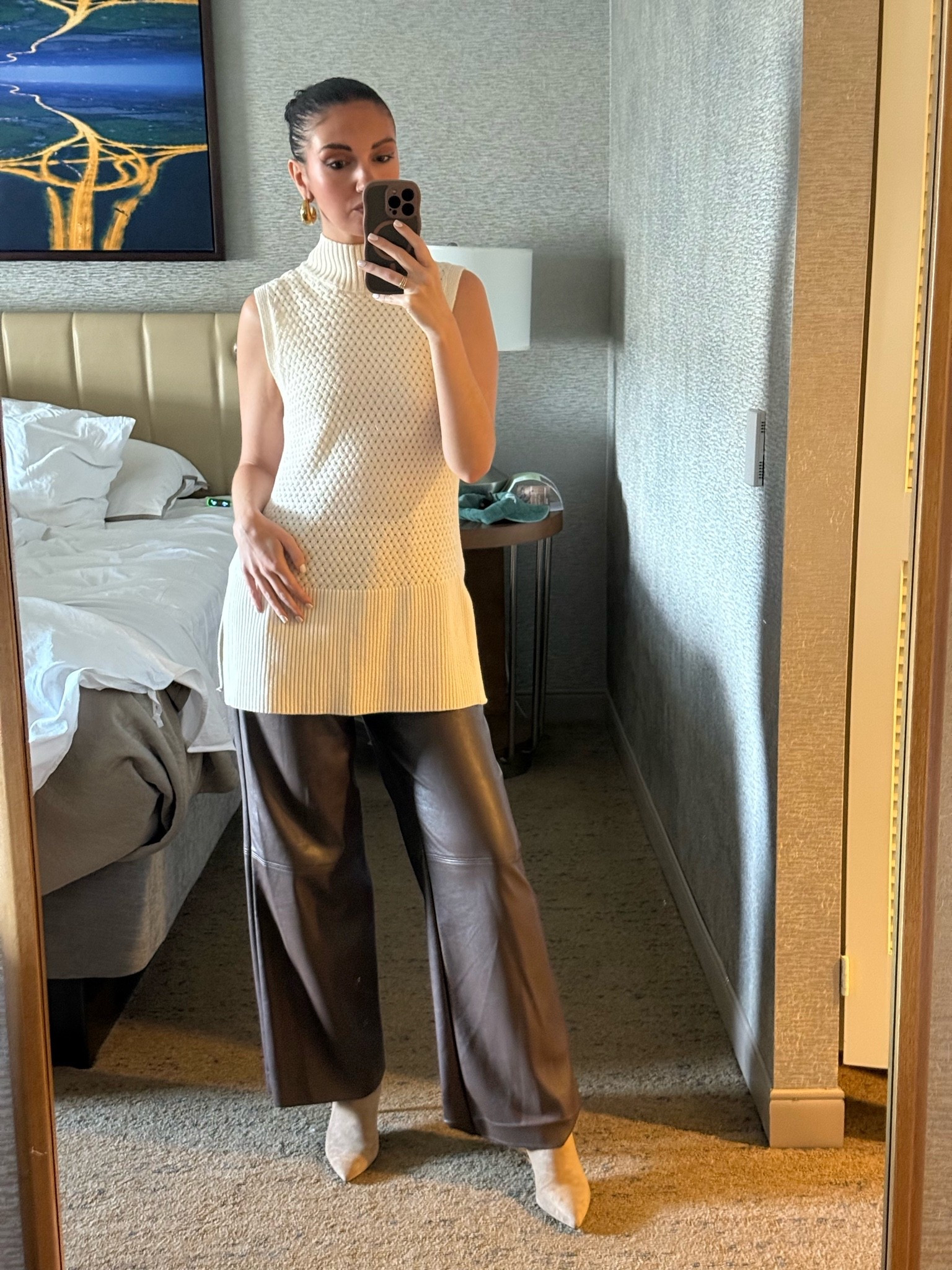 for a day of meetings 🤎 

comfy & elevated spring office outfit. A love story between knit, leather & suede.

#LTKdayinmylife #LTKootd #LTKTall