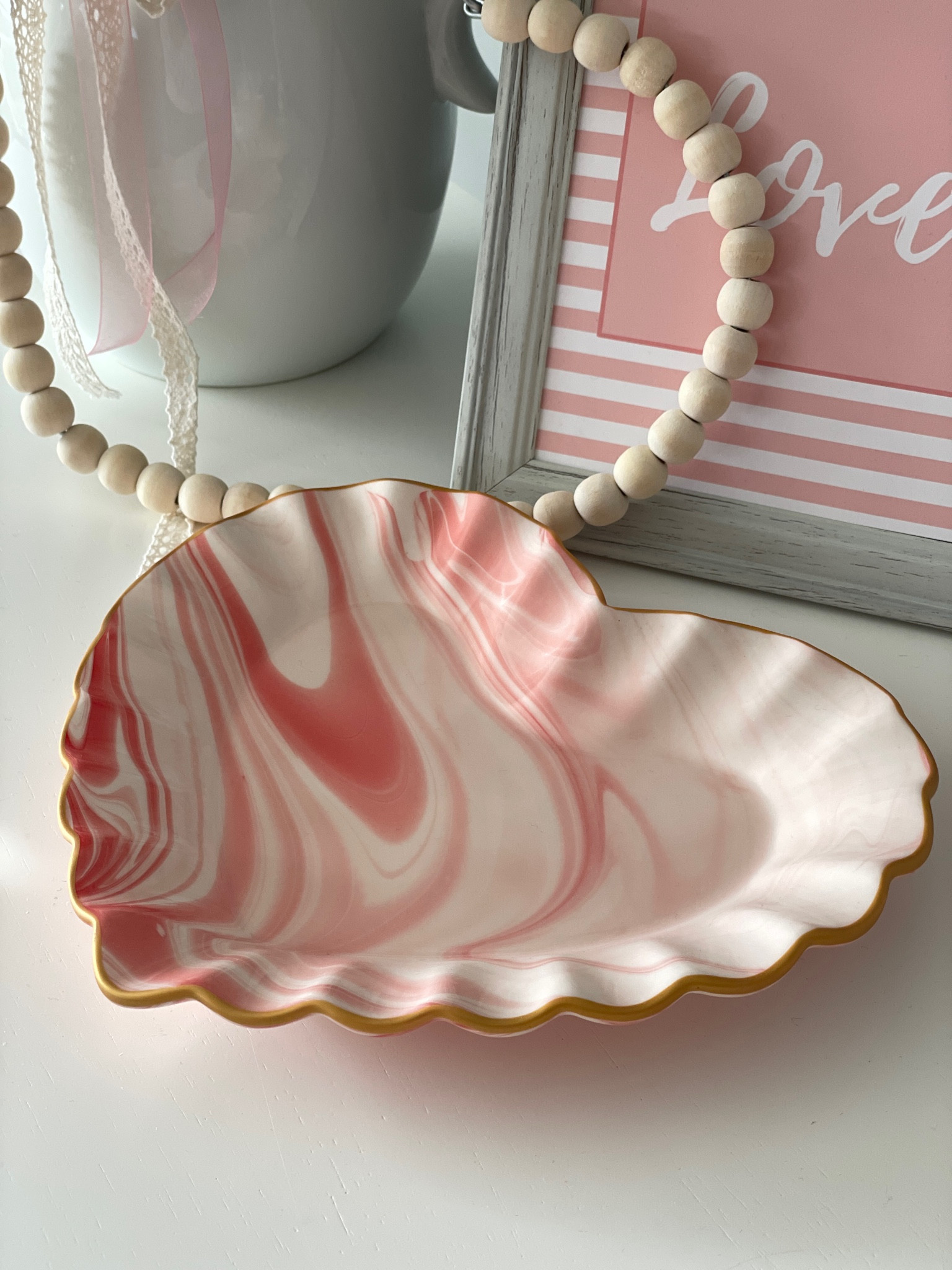 Beautiful pink and cream marbled heart dish for Valentine’s Day from Target

#LTKSeasonal #LTKhome #LTKover40