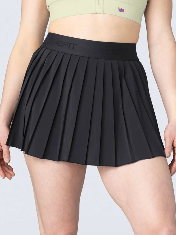 Pleated Skirt - Black | SHEFIT