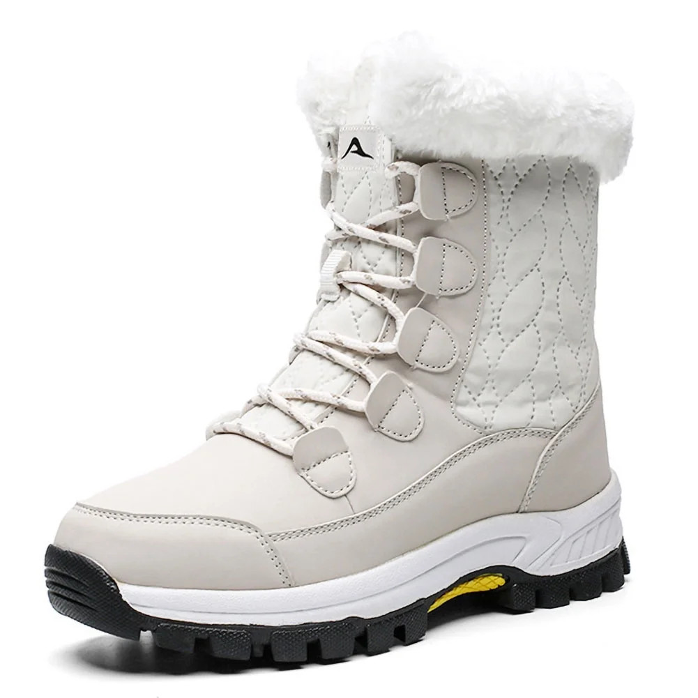 Ecetana Snow Boots For Women Winter Waterproof Shoes Thickened Faux Fur Lined Frosty Warm Outdoor... | Walmart (US)