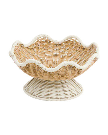 14.25x8 Resin Footed Bowl | TJ Maxx