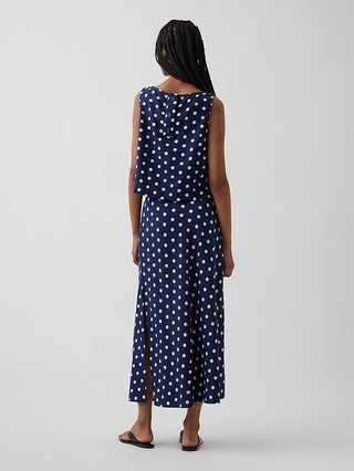 Linen-Blend Maxi Slip Skirt | Gap (US)