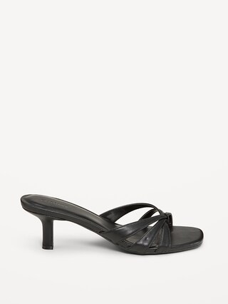 Strappy Kitten-Heel Sandals for Women | Old Navy (CA)