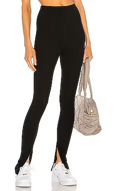 YEAR OF OURS 9 To 5 Slit Pant in Black from Revolve.com | Revolve Clothing (Global)