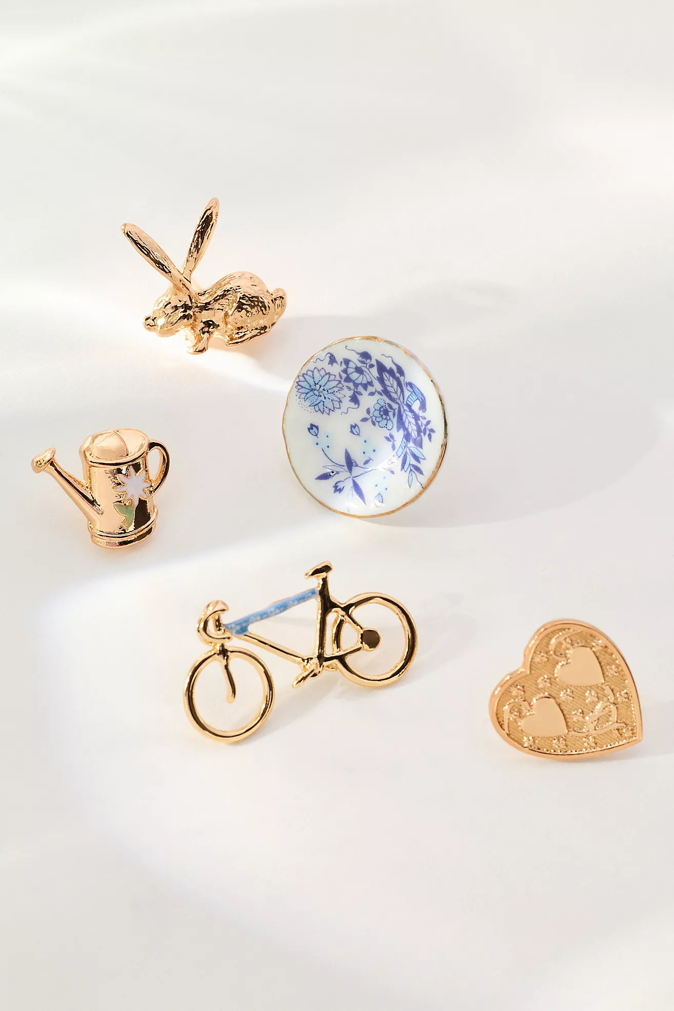 Assorted Mini Brooches, Set of 5 | Anthropologie (US)