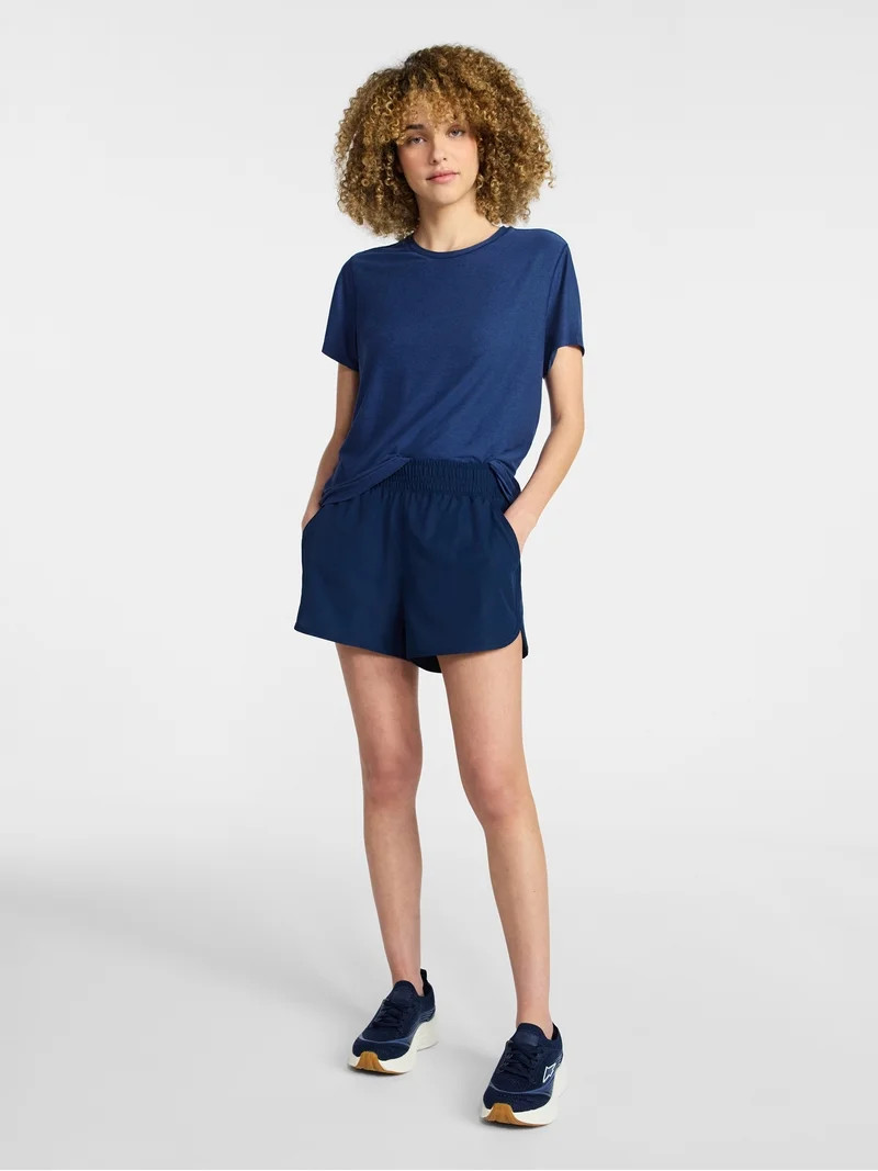 Athletic Works Women's and Women's Plus Relaxed ButterCore Tee with Short Sleeves, Sizes XS-4X | Walmart (US)