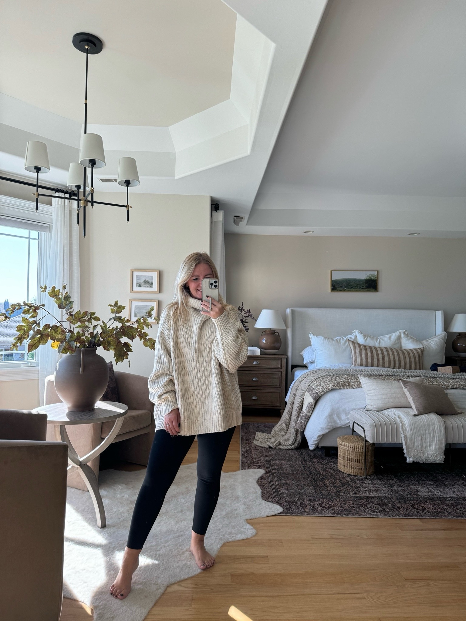 The prefect cozy sweater and my favorite compression leggings that I wear all the time! 

Sweater, fall outfit, leggings, bedroom, mirror, side table, bed, Nordstrom, Loloi rugs, chandelier, nightstand, table lamp, gift guide for her, gift ideas, gift ideas for her, 

#LTKHome #LTKGiftGuide #LTKHoliday