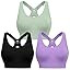 Evercute Racerback High Support Bras Adjustable Sports Bras for Women 3/4 Pack Seamless Padded Wo... | Amazon (US)