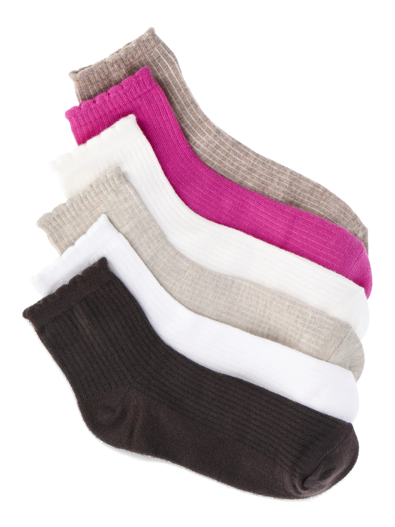 Joyspun Women’s Essentials Ankle Dress Socks, 6-Pack, Fits Shoe Sizes 4-10 - Walmart.com | Walmart (US)