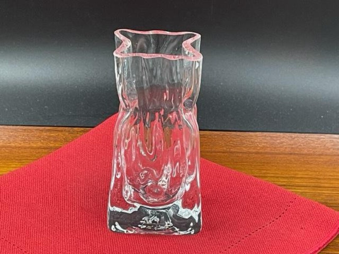 Vintage Brutalist Glass Vase Designed by Renate Stock, Brutalist Form, SEA Glasbruk Sweden, Rare,... | Etsy (US)