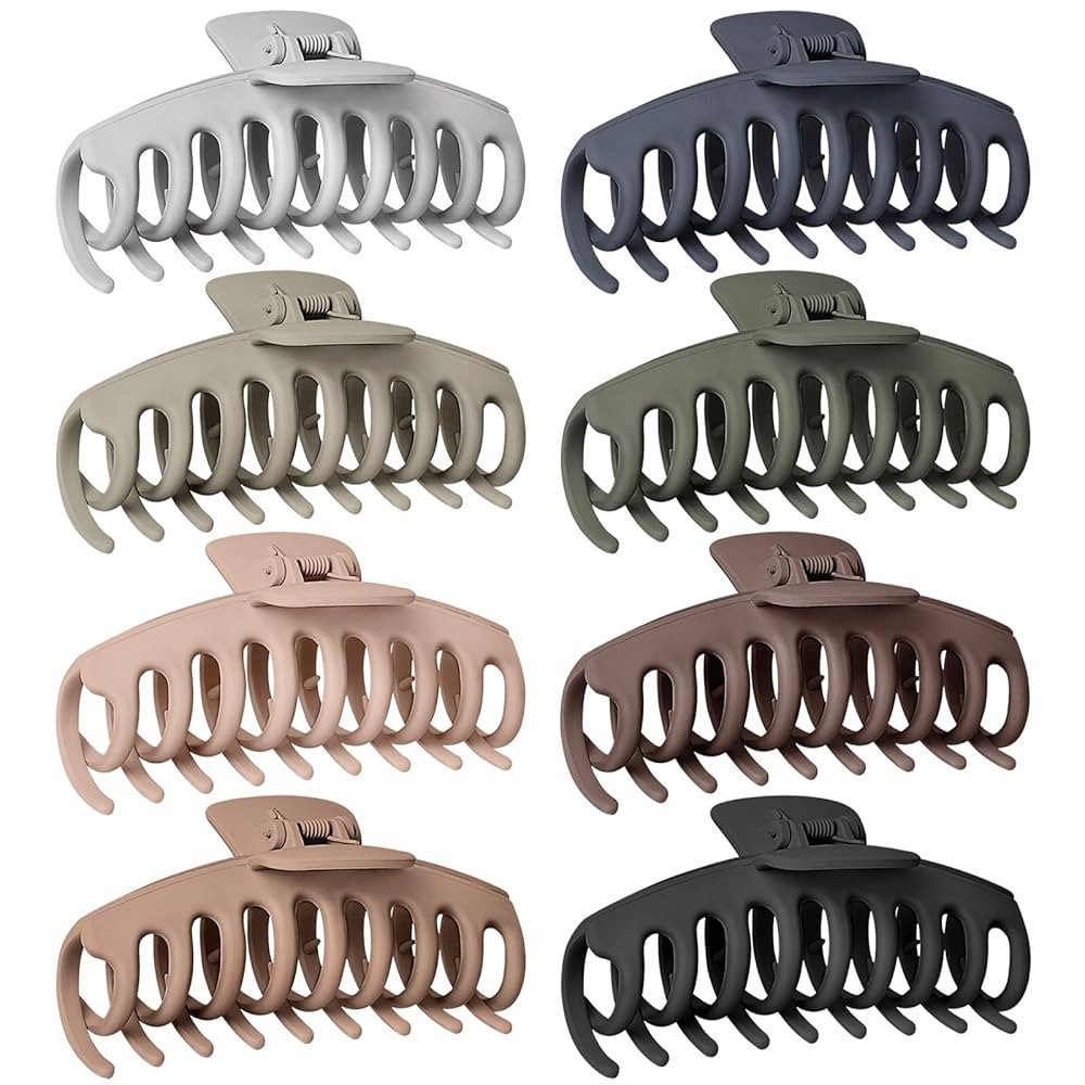 TOCESS Hair Claw Clips for Women – Large Clips for Thin Thick Hair Big Neutral Claw for Curly H... | Amazon (US)