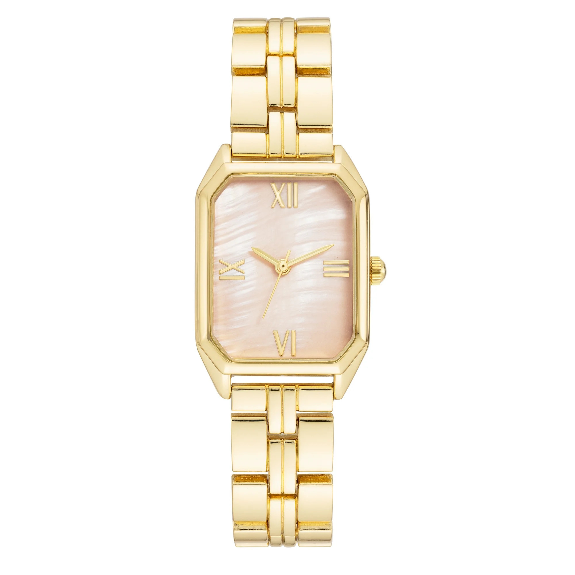 Time and Tru Gold Tone Metal Bracelet Ladies Watch - Walmart.com | Walmart (US)
