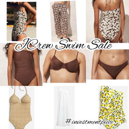 One pieces (my fave to wear as body suits), cover ups, and bikinis - get up to 50% off for a limited time on swim @jcrew #investmentpiece 

#LTKSummerSales #LTKSwim #LTKFindsUnder100