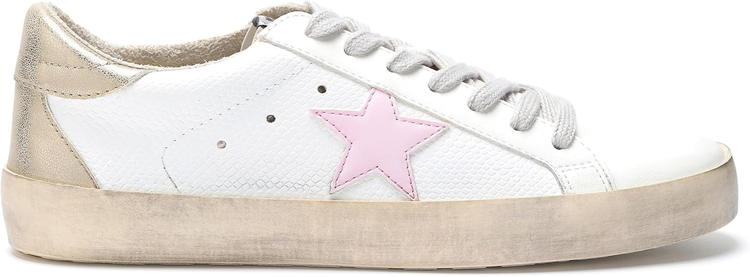 Mi.iM Sofia Rubber Sole Lace-up Low Top Star Sneakers | Amazon (US)
