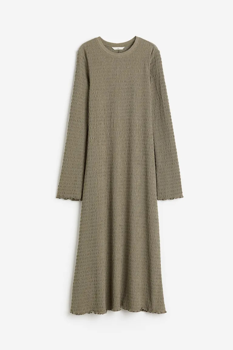 Jerseykleid mit Struktur | H&M (DE, AT, CH, NL, FI)