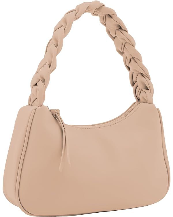 Emperia Braided Top Handle Shoulder Bag For Women, Trendy Designer Small Hobo Tote Handbag | Amazon (US)
